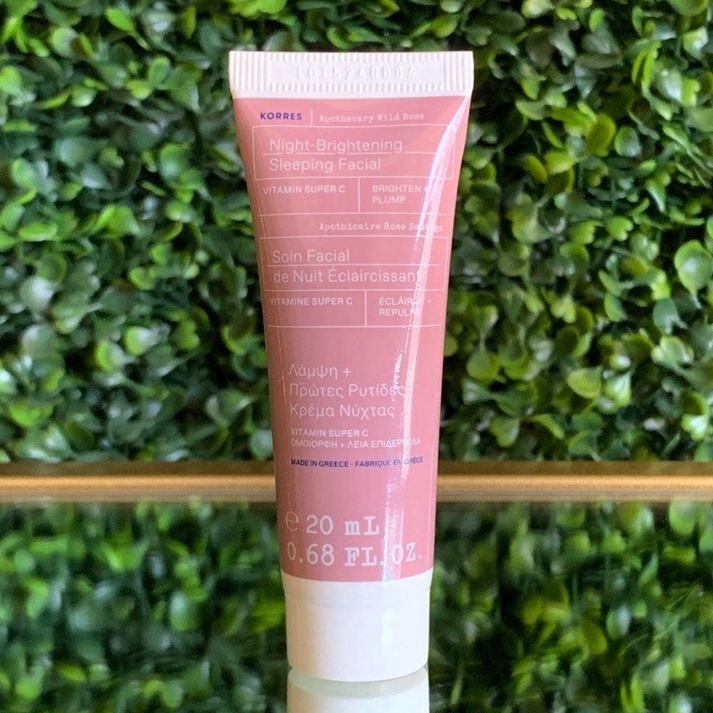 Korres Night Brightening Sleeping Facial NEW Brighten Plump 20mL